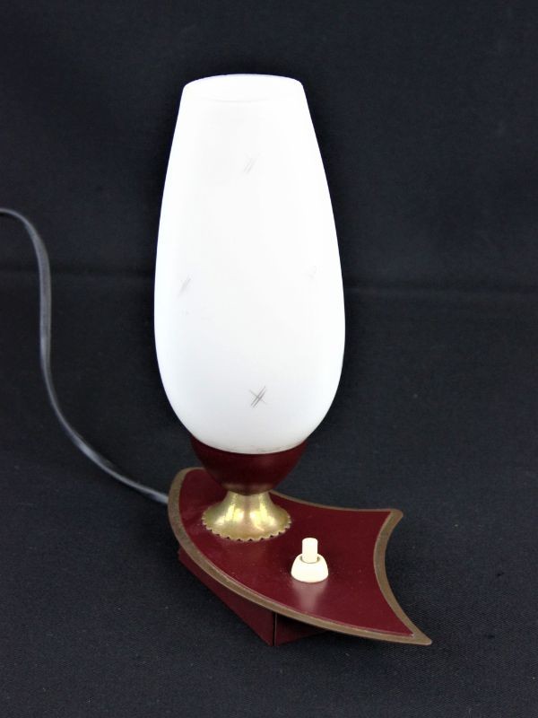 Vintage klein lampje - opaalglas - jaren '50